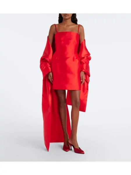 Rochie Solace London din țesătură twill roșu