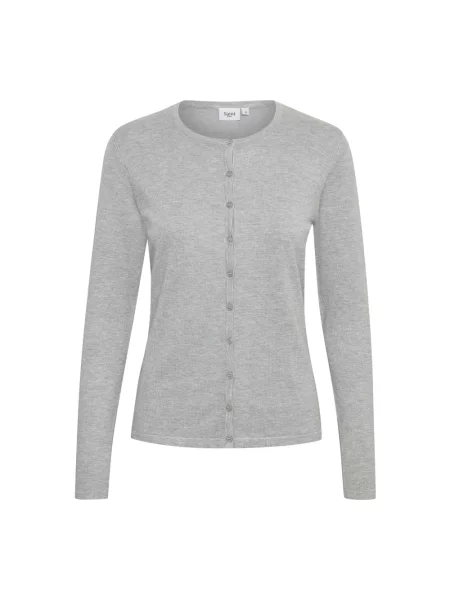 Sweter Saint Tropez z dekoltem w serek szary