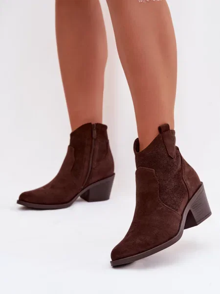 Kotníkové boty S. Barski hnědé