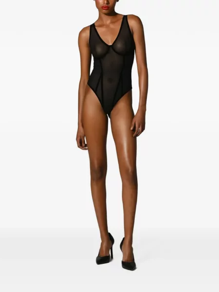Body Wolford din tul negru