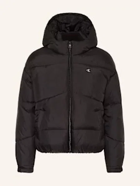 Calvin Klein Prošívaná Bunda černá