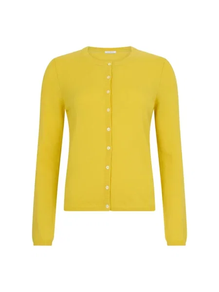Kardigan Malo z kaszmiru żółty