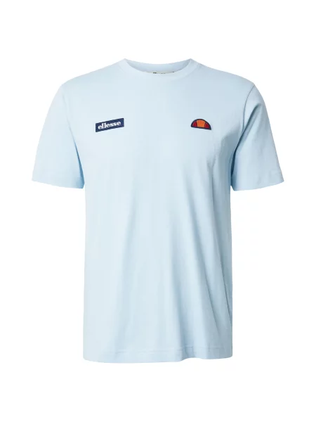 ELLESSE Majica Floran mornarska / nebeško modra / oranžna rdeča