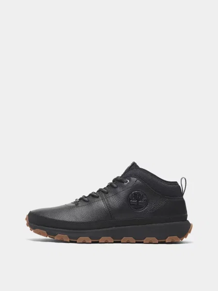 Ботинки Timberland из нубука черные