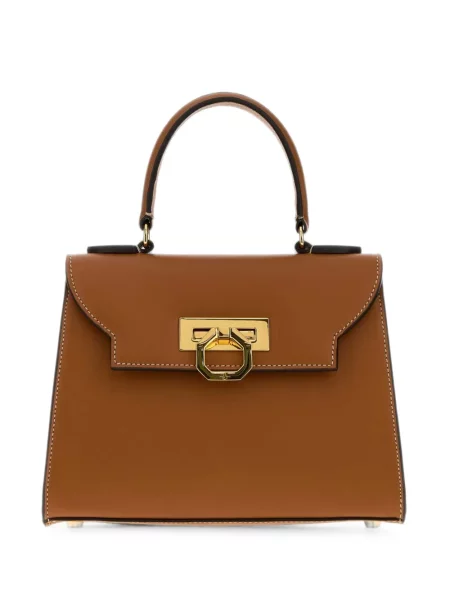 Bőr shopper táska Carbotti barna