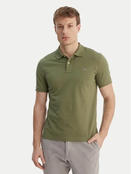 Gant Tricou polo Shield verde