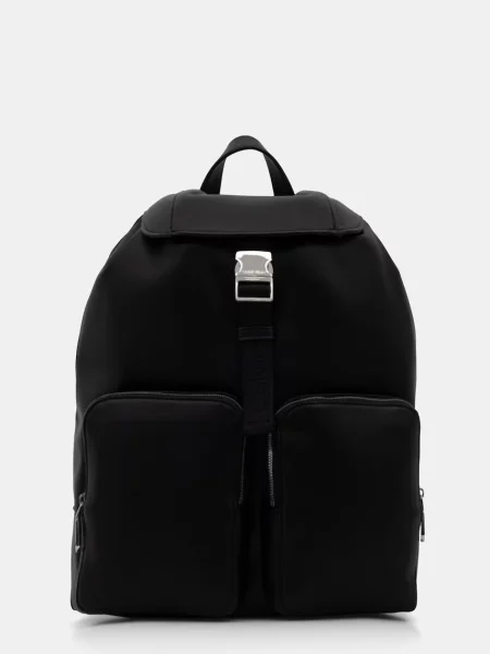 Calvin Klein Rucsac Webbing Strap Flap negru