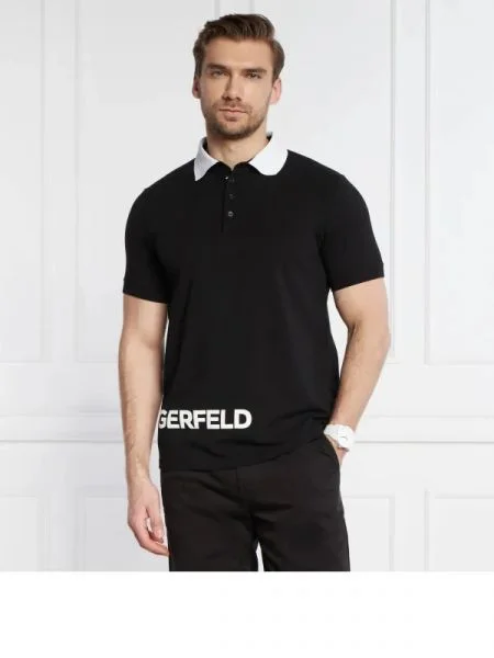 Karl Lagerfeld Tenisz póló fekete