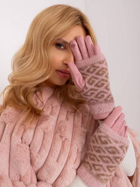 Mănuși Fashionhunters roz