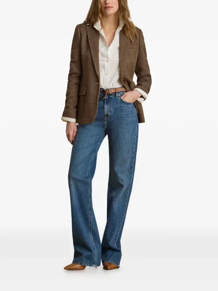 Sacou Lauren Ralph Lauren cu model herringbone maro