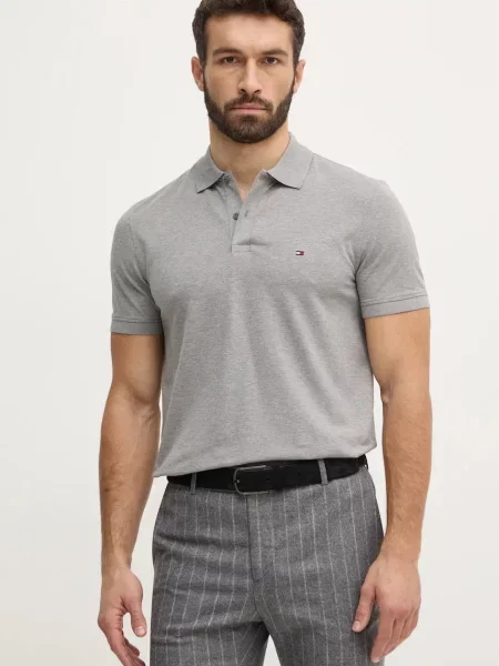 Tommy Hilfiger tricou polo gri