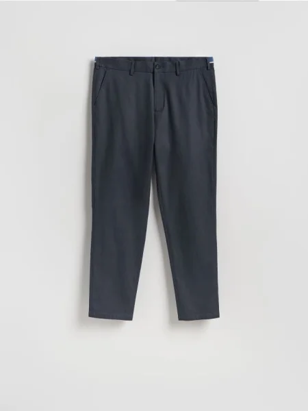 Reserved Pantaloni chino slim fit metalizat albastru