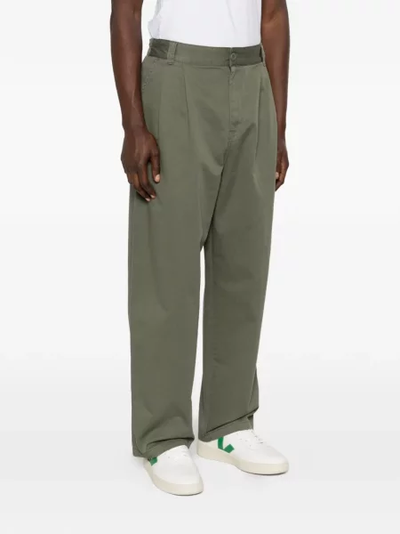 Pantaloni Carhartt Wip plisate verde