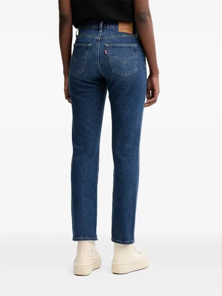 Blugi drepți Levi's® evazate verde