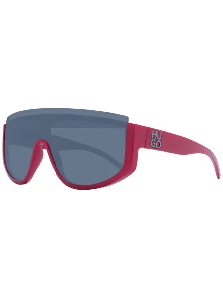 Lniane okulary przeciwsłoneczne Hugo Boss czerwone