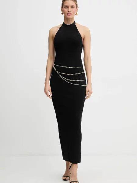 Herve Leger rochie Sybil maxi mulata negru