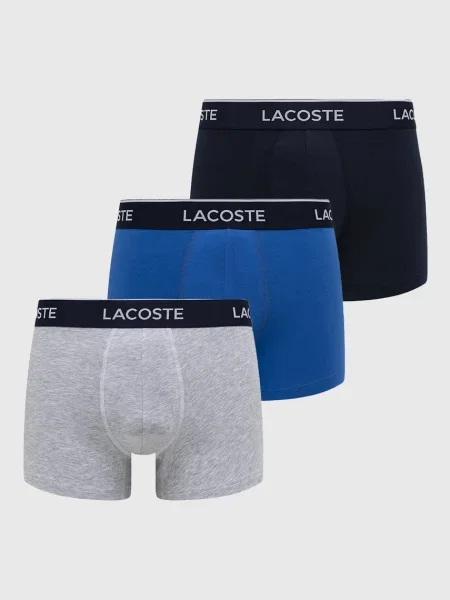 Lacoste boxeralsó 3 db sötétkék férfi fekete
