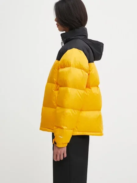 The North Face geacă de puf Retro Nuptse galben