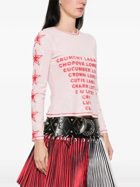 Graficzny bluzka Chopova Lowena różowa