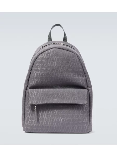 Rucsac Christian Louboutin din jacard gri