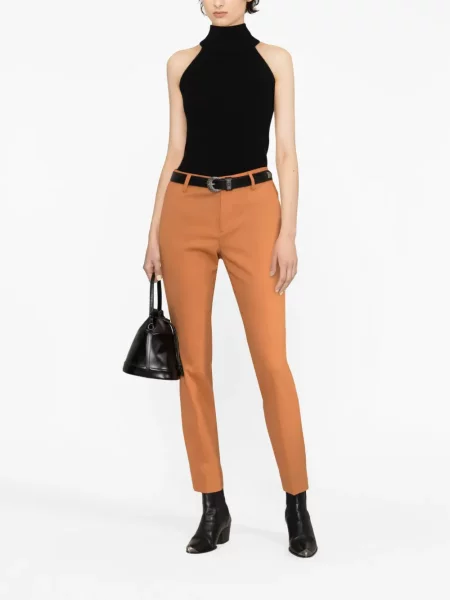 Kalhoty Dsquared2 oranžové