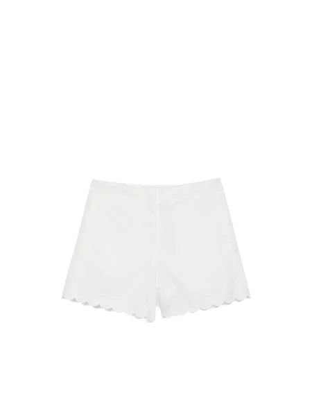 Haftowane szorty Low Classic klasyczne białe
