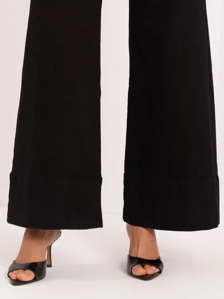 Blugi drepți Italy Moda negru