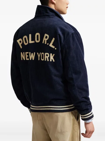 Ριγέ polo Polo Ralph Lauren με κουκούλα με αυτόγραφο λευκό
