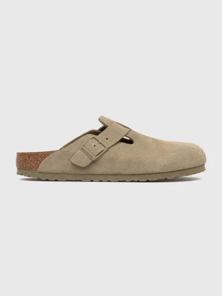 BIRKENSTOCK Dreváky Boston kaki zelená