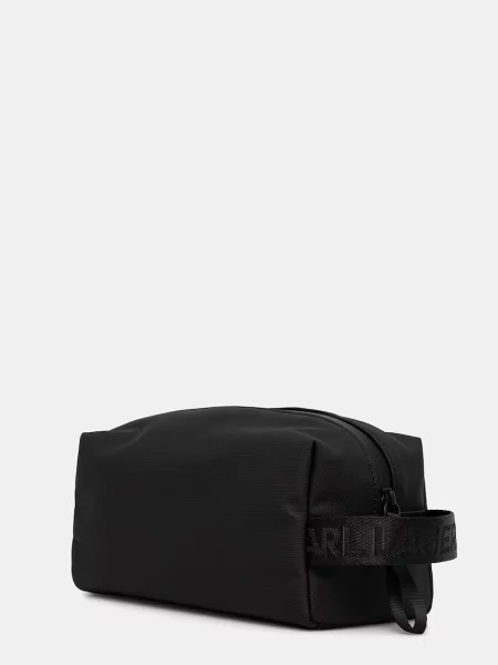 Pungă cosmetică Karl Lagerfeld Jeans negru