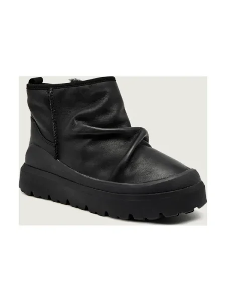 UGG bocanci de piele Heritage Utility Mini Noir negru