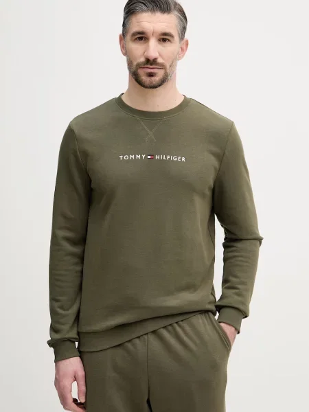 TOMMY HILFIGER Mikina námornícka modrá / olivová / červená / biela zelená