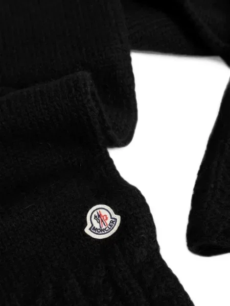 Šál Moncler s autogramem černý