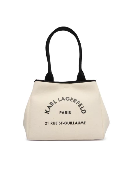 KARL LAGERFELD Rankinė Smėlio balta