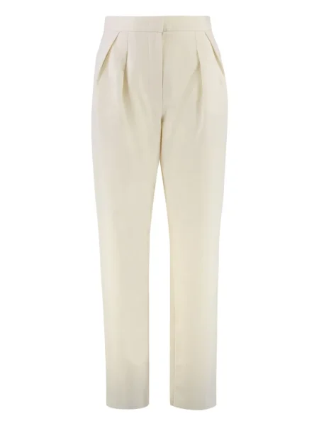 Pantaloni Max Mara plisate alb
