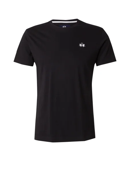 La Martina Tricou negru alb