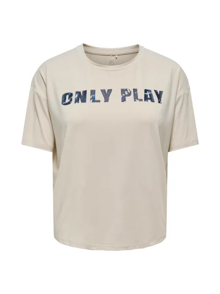 ONLY PLAY Tehnička sportska majica Font' bež