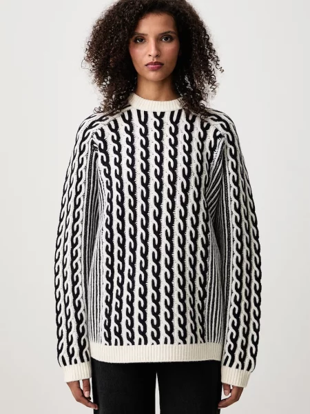 Maison Kitsuné πουλόβερ με μαλλί γυναικείο μπεζ