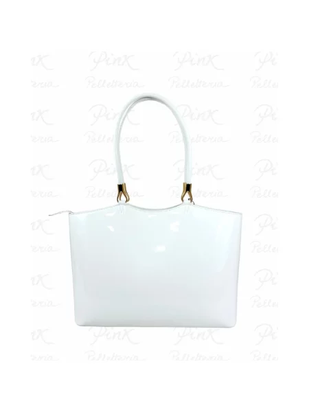Shopperka Love Moschino z logo biała
