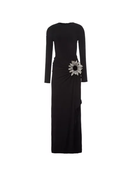 Rochie maxi Monse drapată negru
