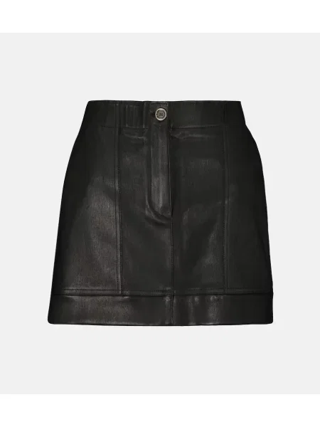 Fustă din piele Stouls negru