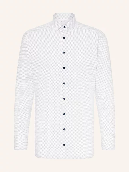Olymp Koszula Z Dżerseju Luxor Modern Fit weiss biała