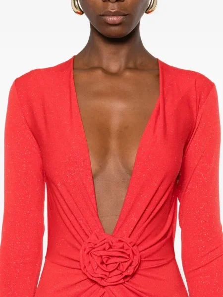 Rochie maxi Roserry de costum roșu