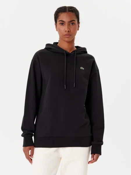 Lacoste Majica dugih rukava Oversize crna