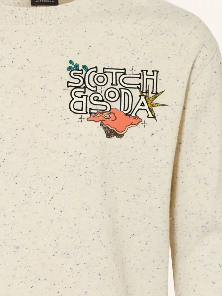 Scotch & Soda Koszulka Z Długim Rękawem weiss zielona