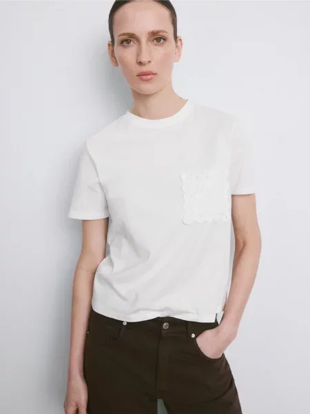 Футболка MANGO білий