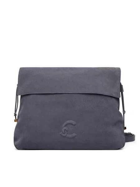 Τσάντα Coccinelle Coccinelleldia Suede Bim E1 13 03 01 γκρι