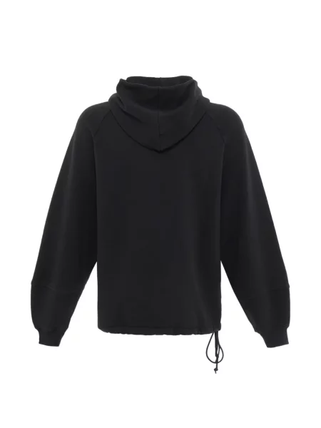 Hanorac cu glugă Applied Art Forms cu broderie negru