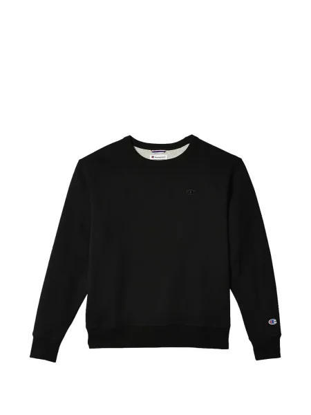 Hanorac crewneck Champion cu decolteu rotund cu autograf negru