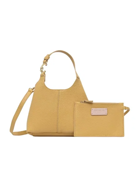 Coccinelle torebka crossbody skórzana żółta